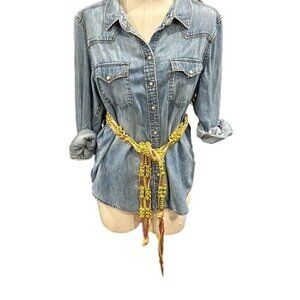 Hand crafted, vintage macrame belt